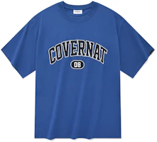 COVERNAT SS23 Arch Logo Relaxed Fit Tee Unisex Blue CO2302ST04BL COVERNAT SS23 Arch Logo Relaxed Fit Tee Unisex Blue CO2302ST04BL