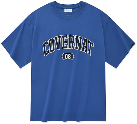 COVERNAT SS23 Arch Logo Relaxed Fit Tee Unisex Blue CO2302ST04BL Buy COVERNAT SS23 Arch Logo Relaxed Fit Tee Unisex Blue CO2302ST04BL