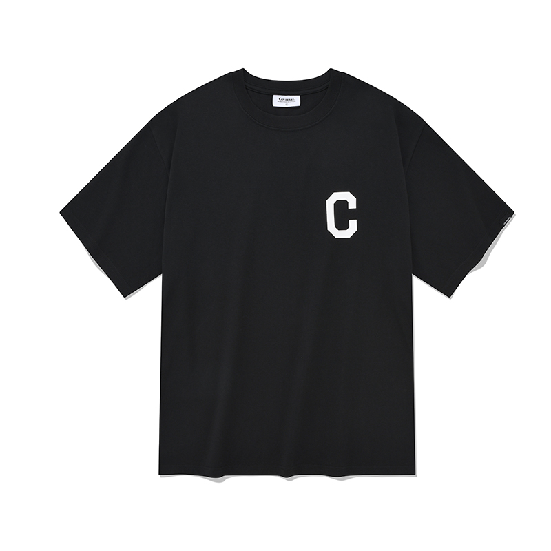 COVERNAT SS23 Classic C-Logo Unisex Casual T-Shirt - Breathable & Stylish CO2302ST12BK