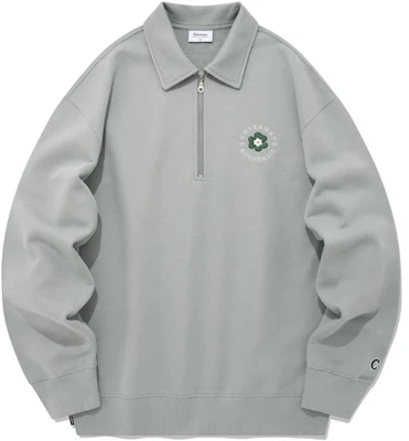 커버낫 SS23 클로버 패턴 하프집 풀오버 스웻셔츠 민트 유니섹스. CO2301CR12MI Buy 커버낫 SS23 클로버 패턴 하프집 풀오버 스웻셔츠 민트 유니섹스. CO2301CR12MI