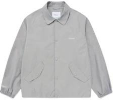 COVERNAT SS23 Logo Embroidered Solid Color Button Jacket Unisex Grey CO2301JK20GR COVERNAT SS23 Logo Embroidered Solid Color Button Jacket Unisex Grey CO2301JK20GR