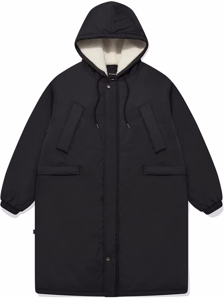 covernat-ss-23-solid-color-hooded-jacket-unisex-co-2303-jk-33-bk