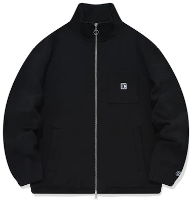 COVERNAT SS23 ユニセックス 無地 ジップアップ ジャケット ブラック CO2301HZ02BK Buy COVERNAT SS23 ユニセックス 無地 ジップアップ ジャケット ブラック CO2301HZ02BK