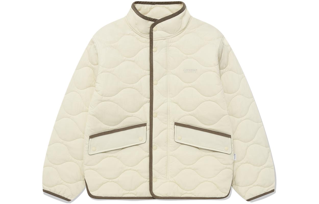 COVERNAT SS23 White Zip-Up Casual Loose-Fit Jacket Unisex CO2303JK29EC