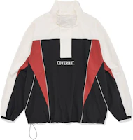 COVERNAT SS24 Colorblock Half-Zip Pullover Jacket Unisex BLACK CO2401JK05BK COVERNAT SS24 Colorblock Half-Zip Pullover Jacket Unisex BLACK CO2401JK05BK