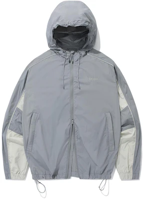 COVERNAT 男士SS24拼色配色插肩袖连帽外套 - 灰色 CO2401JK16GR Buy COVERNAT 男士SS24拼色配色插肩袖连帽外套 - 灰色 CO2401JK16GR