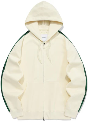 COVERNAT SS24 Cream Logo Hooded Double-Zip Hoodie . CO2401HZ04CM Buy COVERNAT SS24 Cream Logo Hooded Double-Zip Hoodie . CO2401HZ04CM