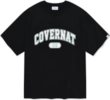 COVERNAT SS24 Logo Crewneck Short Sleeve T-Shirt Black CO2402ST29BK COVERNAT SS24 Logo Crewneck Short Sleeve T-Shirt Black CO2402ST29BK