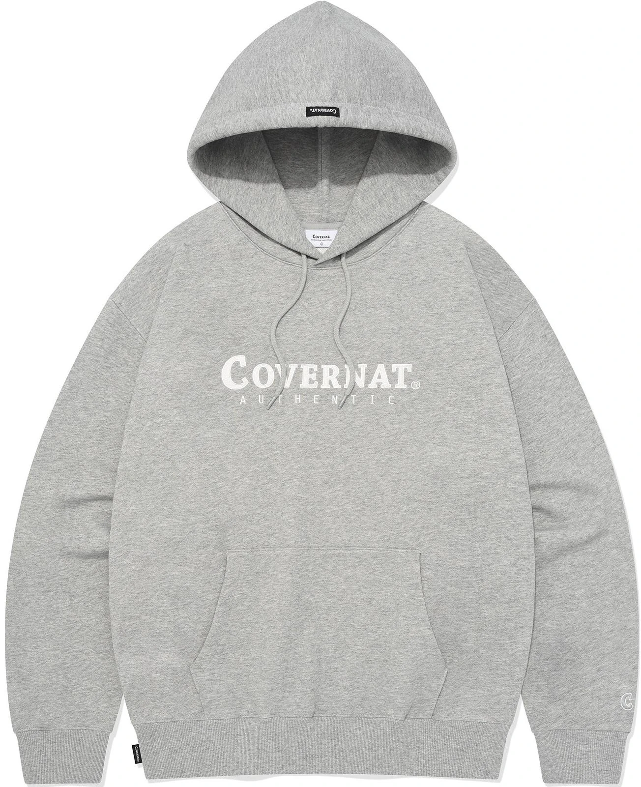 covernat-ss-24-logo-hoodie-unisex-casual-long-sleeve-sweatshirt-gray-co-2401-hd-09-mg
