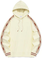 COVERNAT SS24 Retro Logo Hoodie Cream Oversized Pullover. CO2401HD06CM COVERNAT SS24 Retro Logo Hoodie Cream Oversized Pullover. CO2401HD06CM