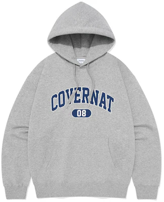 COVERNAT SS24 男女同款灰色长袖Logo连帽衫。 CO2401HD11MG Buy COVERNAT SS24 男女同款灰色长袖Logo连帽衫。 CO2401HD11MG