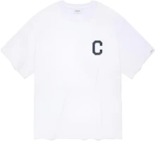 COVERNAT SS24 Unisex White Logo Crewneck Straight-Cut Short Sleeve T-Shirt CO2402ST10WH COVERNAT SS24 Unisex White Logo Crewneck Straight-Cut Short Sleeve T-Shirt CO2402ST10WH