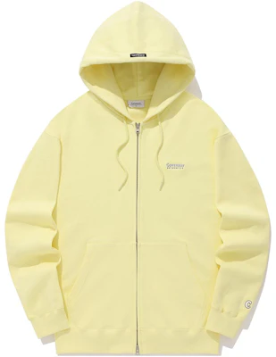 COVERNAT SS24 Yellow Embroidered Logo Zip-Up Hoodie CO2401HZ01YL Buy COVERNAT SS24 Yellow Embroidered Logo Zip-Up Hoodie CO2401HZ01YL
