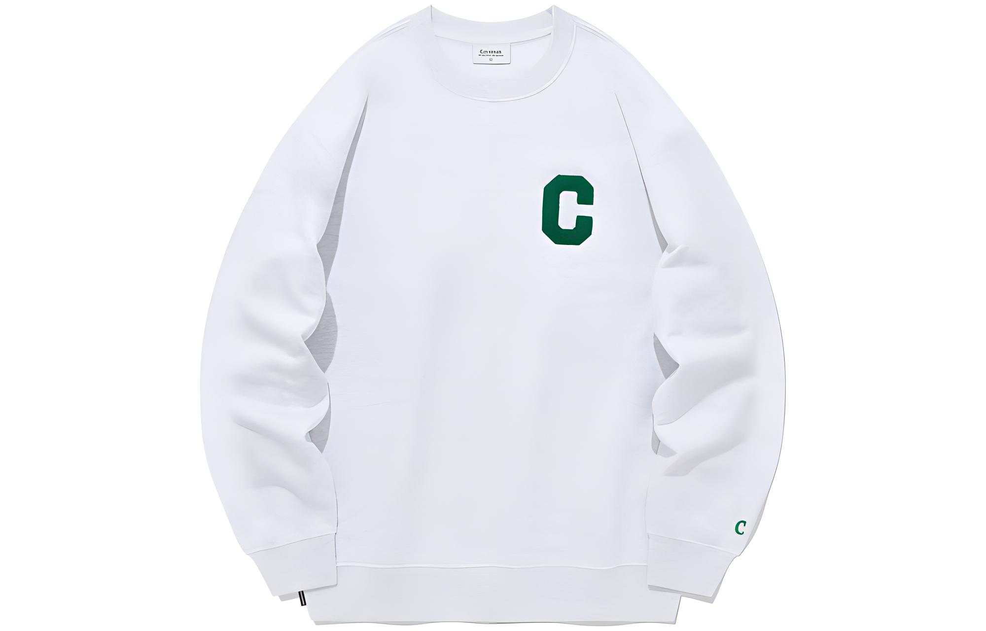 COVERNAT Unisex Crewneck Long Sleeve Sweatshirt with Letter Logo. CO2303CR01HG