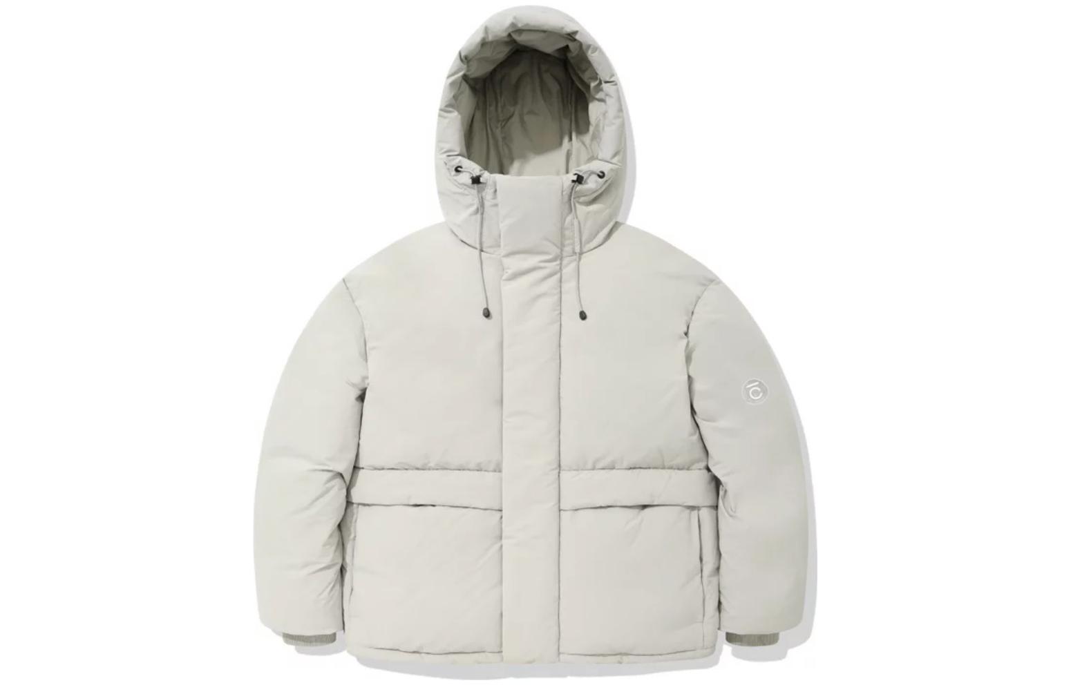 COVERNAT Unisex Oversized Comfortable Thick Jacket Light Gray CO2104DP03GR