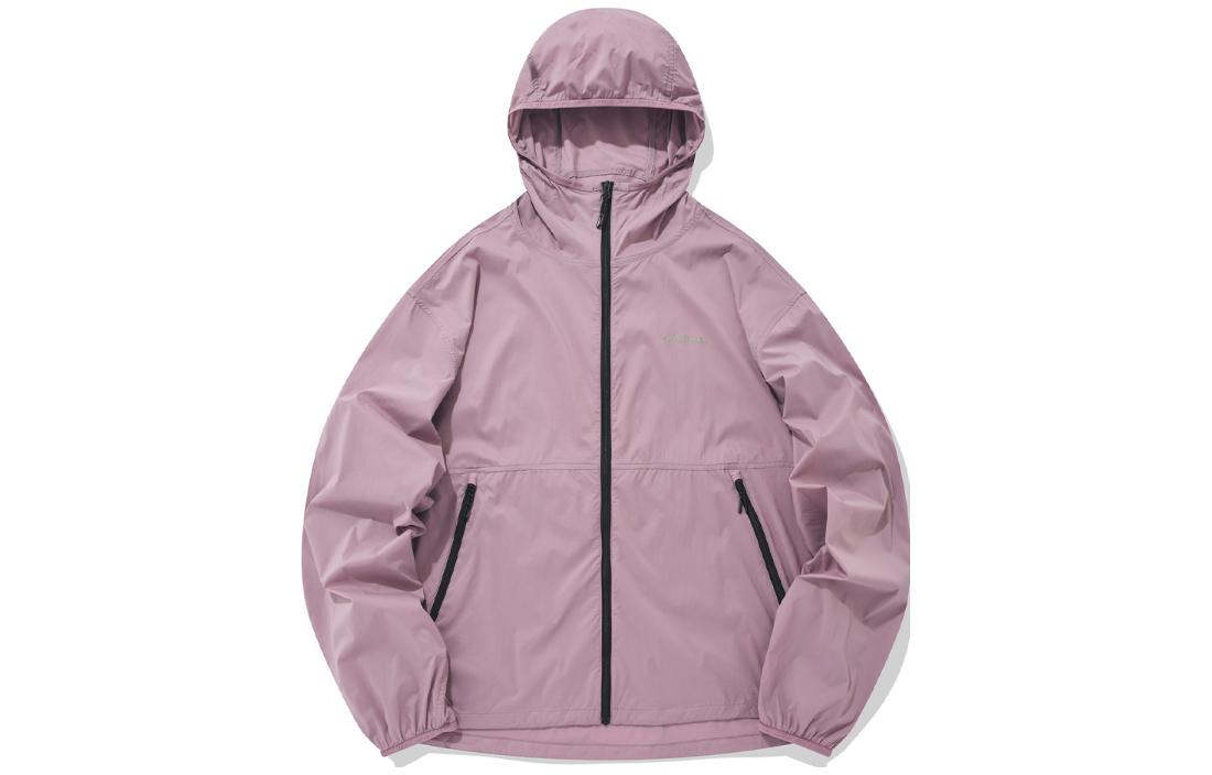 COVERNAT Unisex Pink Full-Zip Hoodie Jacket - Solid Color & Comfortable Design CO2201JK17PI