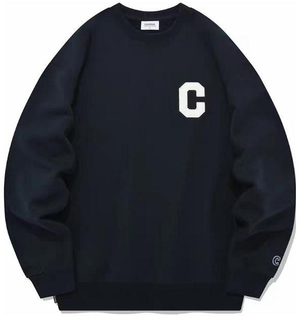 covernat-unisex-pullover-crewneck-sweatshirt-black-co-2303-cr-01-bk