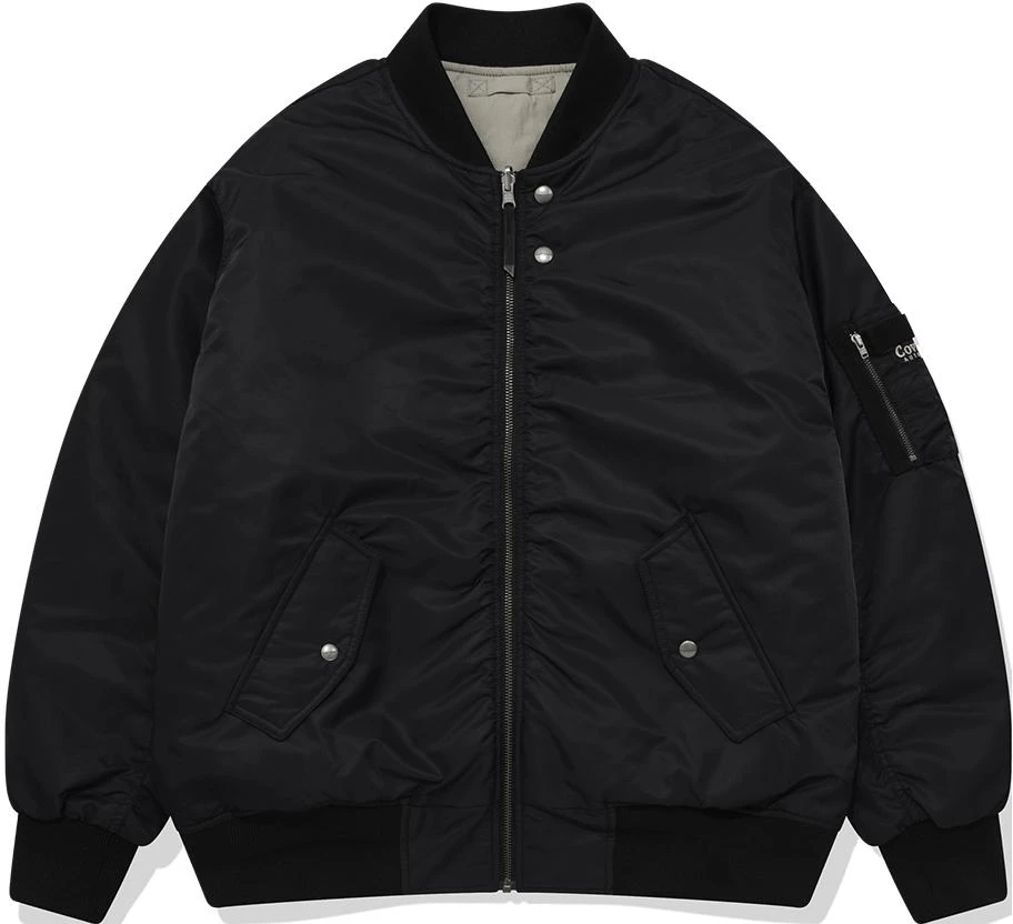 covernat-unisex-solid-color-casual-jacket-black-co-2303-jk-30-bk