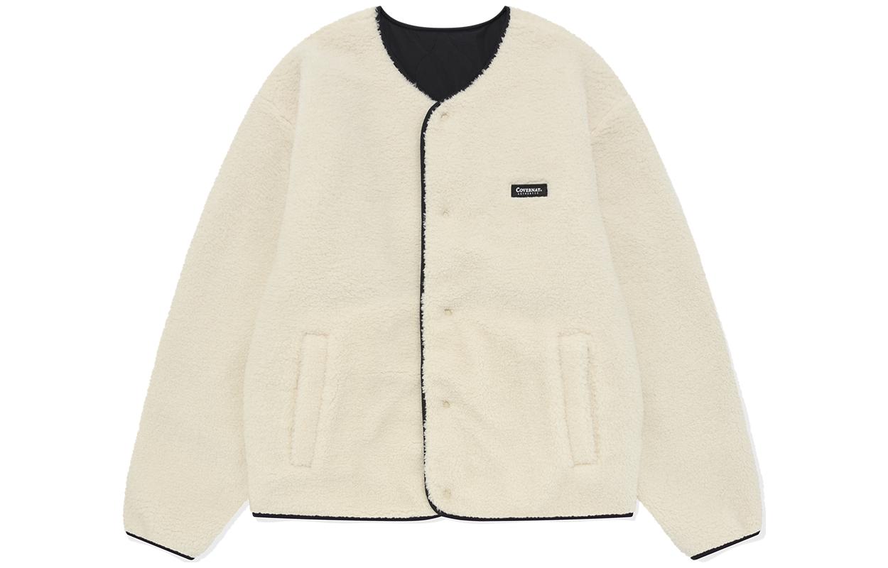 COVERNAT Unisex Solid Color Oversized Long-Sleeve Jacket CO2303JK21IV