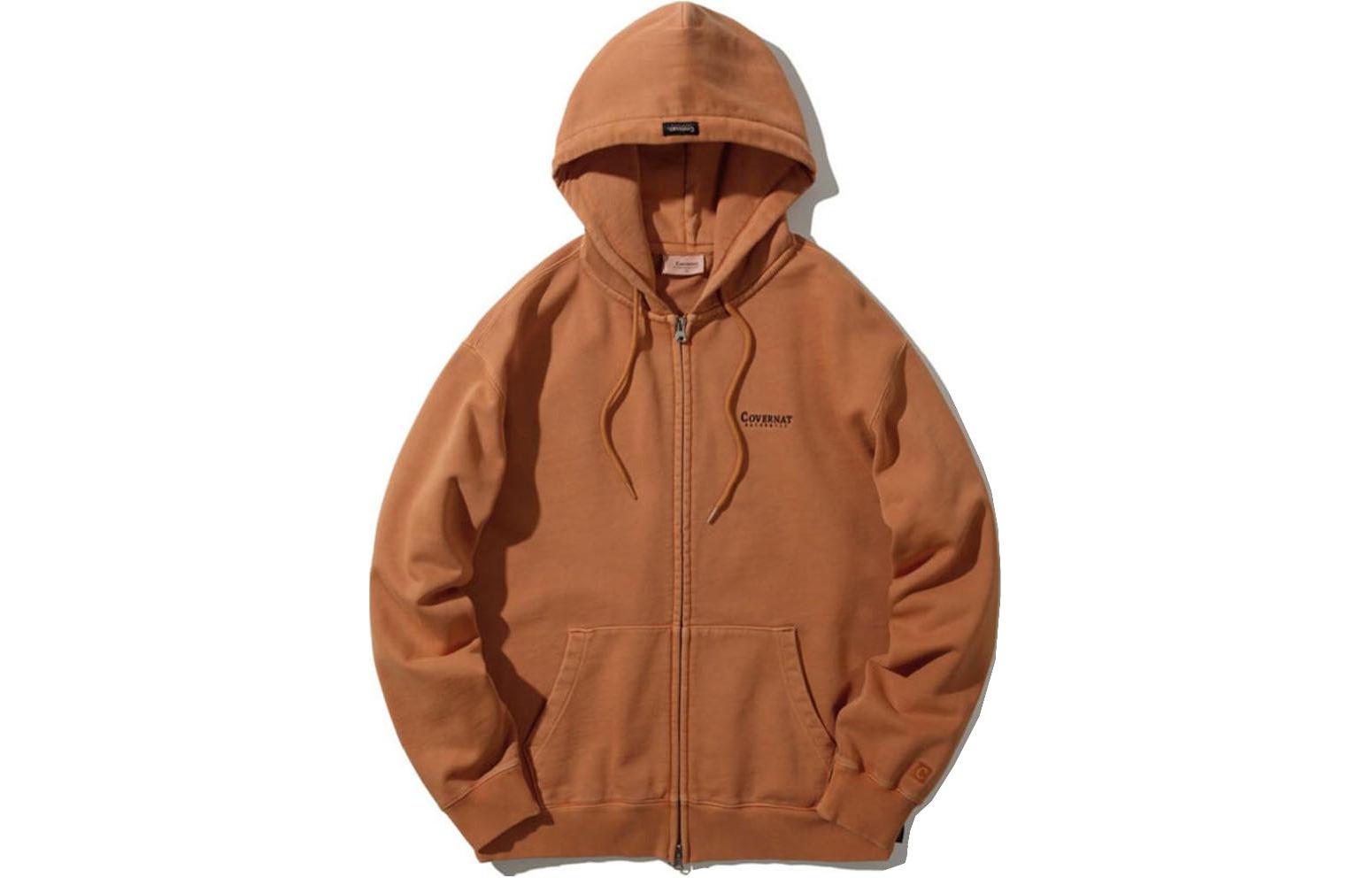 COVERNAT Unisex Zip-Up Hoodie Orange CO2003HZ05OR