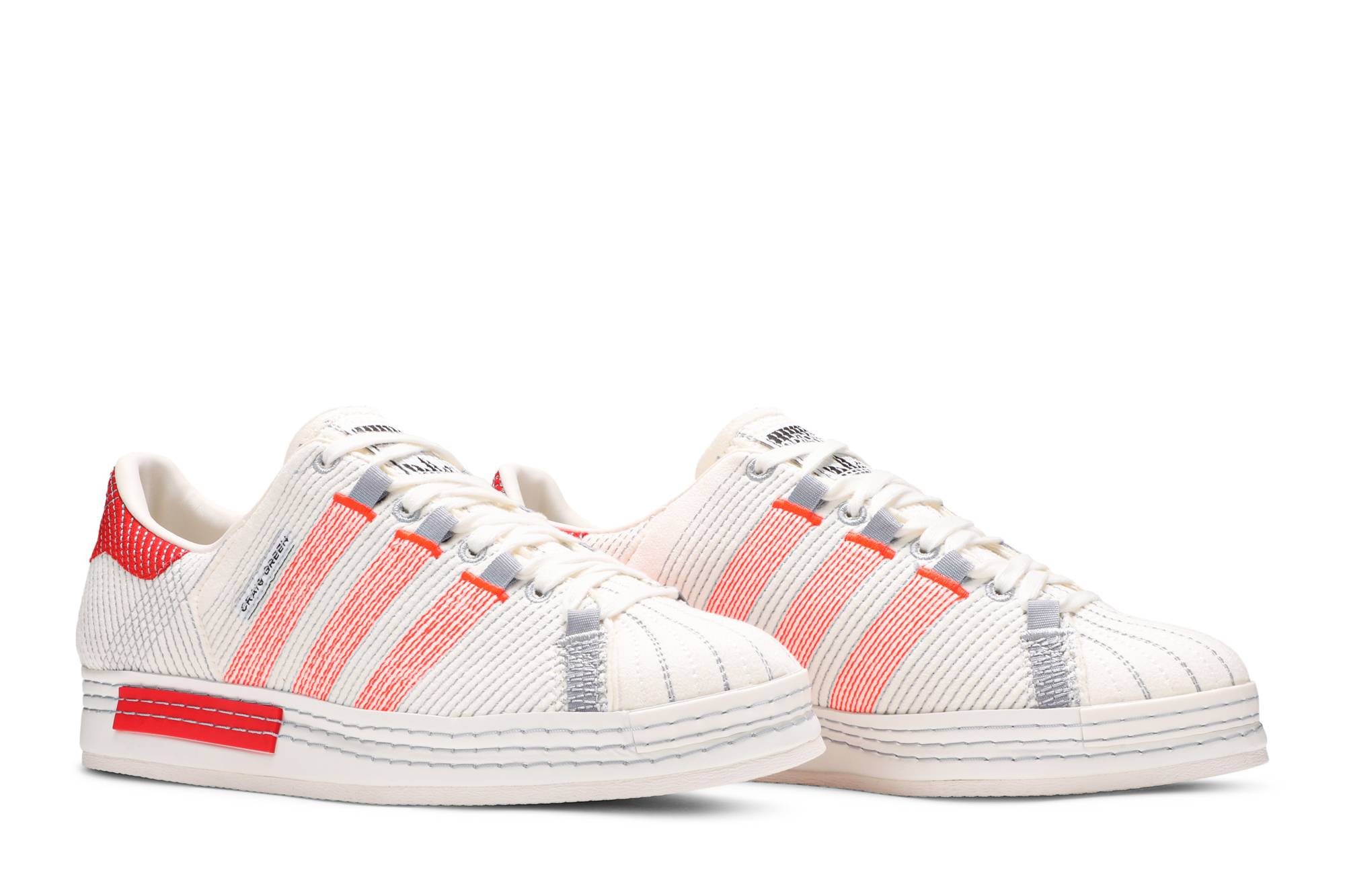 Cheap 克雷格·格林 x 阿迪達斯 超級巨星 '米色亮紅' FY5711