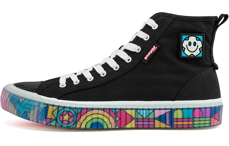 Kappa Craig&Karl x High-Top Canvas 'Black Rainbow' K0BX5VS17D-990