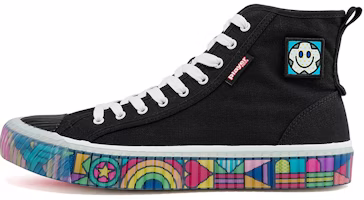 Kappa Craig&Karl x High-Top Canvas 'Black Rainbow' K0BX5VS17D-990 Kappa Craig&Karl x High-Top Canvas 'Black Rainbow' K0BX5VS17D-990