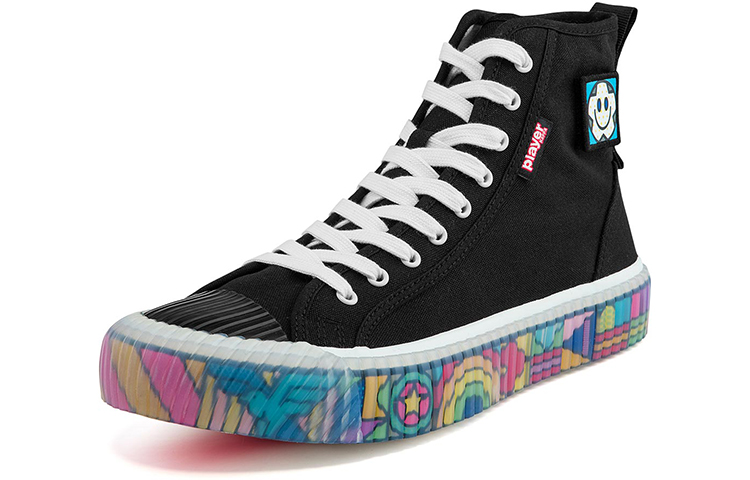 Order Kappa Craig&Karl x 高帮帆布鞋 '黑彩虹' K0BX5VS17D-990