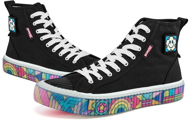 Purchase Kappa Craig&Karl x 高帮帆布鞋 '黑彩虹' K0BX5VS17D-990