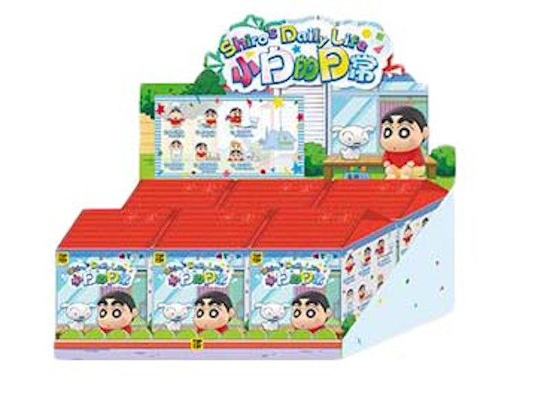 Crayon Shin-chan x Miniso Top Toy Shiro's Daily Life Series Figures Sealed Case (6 Blind Box)