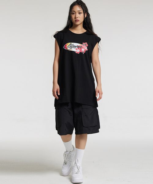 Purchase CREAM SODA LAB Bermuda Cargo String Shorts Black CFZZ81S003