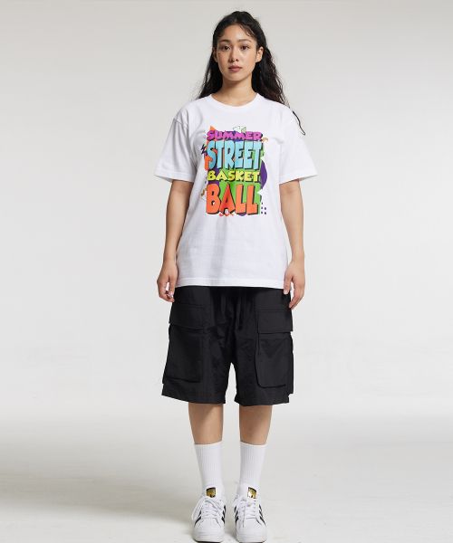 Sizing CREAM SODA LAB Bermuda Cargo String Shorts Black CFZZ81S003