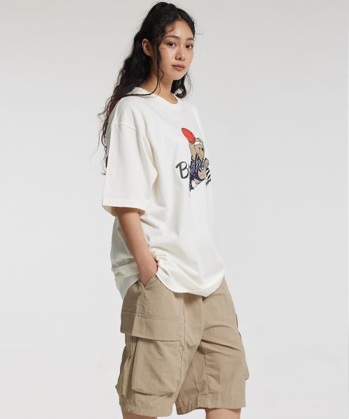 Details for CREAM SODA LAB Bermuda Cargo String Shorts Ivory CFZZ81S004