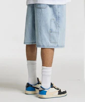 CREAM SODA LAB Bermuda Carpenter Elastic Denim Shorts Light Blue CFZZ81S002 CREAM SODA LAB Bermuda Carpenter Elastic Denim Shorts Light Blue CFZZ81S002
