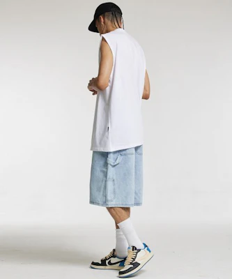 CREAM SODA LAB Bermuda Carpenter Elastic Denim Shorts Light Blue CFZZ81S002 Lookbook CREAM SODA LAB Bermuda Carpenter Elastic Denim Shorts Light Blue CFZZ81S002