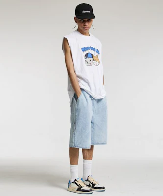 CREAM SODA LAB Bermuda Carpenter Elastic Denim Shorts Light Blue CFZZ81S002 Purchase CREAM SODA LAB Bermuda Carpenter Elastic Denim Shorts Light Blue CFZZ81S002