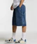 Lookbook 奶油苏打LAB百慕大工装短裤深蓝色牛仔裤 CFZZ81S001