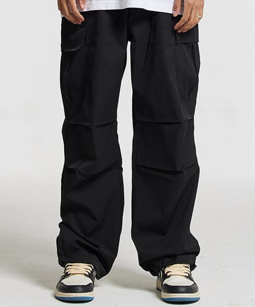 Order Cream Soda Lab CRSDL Parachute Cargo Banding Pants Black CFZZ80P001