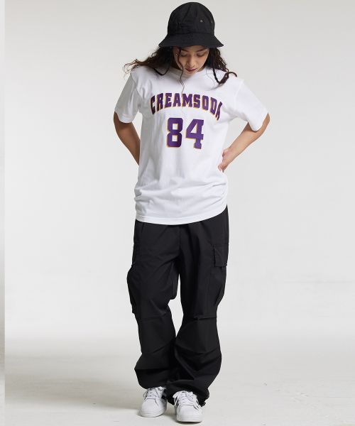 Shop Cream Soda Lab CRSDL Parachute Cargo Banding Pants Black CFZZ80P001