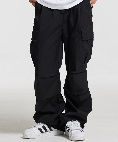 Details for Cream Soda Lab CRSDL Parachute Cargo Banding Pants Black CFZZ80P001
