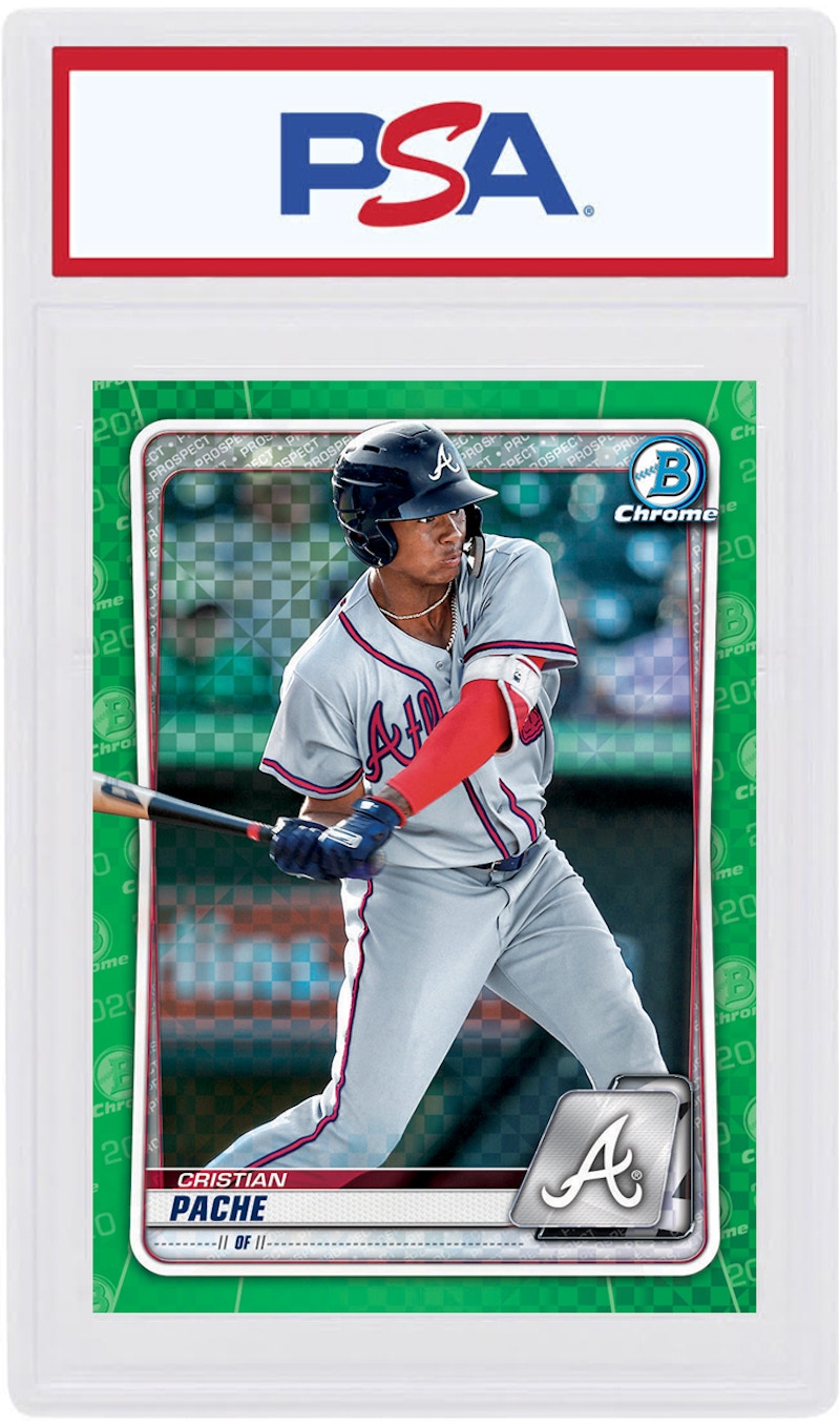 Cristian Pache 2020 Bowman Chrome X Green X-Fractor /31 #BCP-201