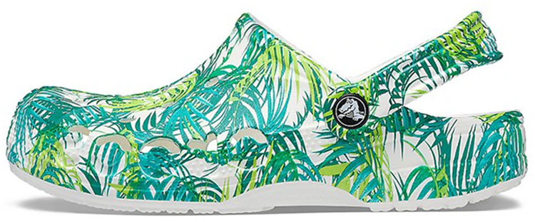 crocs-4-printing-outdoor-flat-heel-beach-sports-white-green-sandals-white-green-206230-1-c8