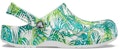 Crocs 4 Printing Kasut Sandal Sukan Pantai Putih Hijau 'White Green' 206230-1C8