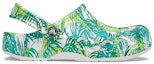 Order Crocs 4 Printing Kasut Sandal Sukan Pantai Putih Hijau 'White Green' 206230-1C8