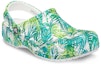 Lookbook Crocs 4 Printing Kasut Sandal Sukan Pantai Putih Hijau 'White Green' 206230-1C8
