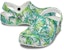 Crocs 4 Printing Kasut Sandal Sukan Pantai Putih Hijau 'White Green' 206230-1C8