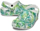 Shop Crocs 4 Printing Kasut Sandal Sukan Pantai Putih Hijau 'White Green' 206230-1C8