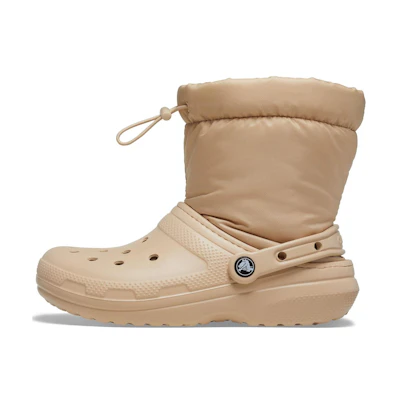 Crocs Short Snow Boots Beige - Warm, CMFTable, Versatile Winter Shoes