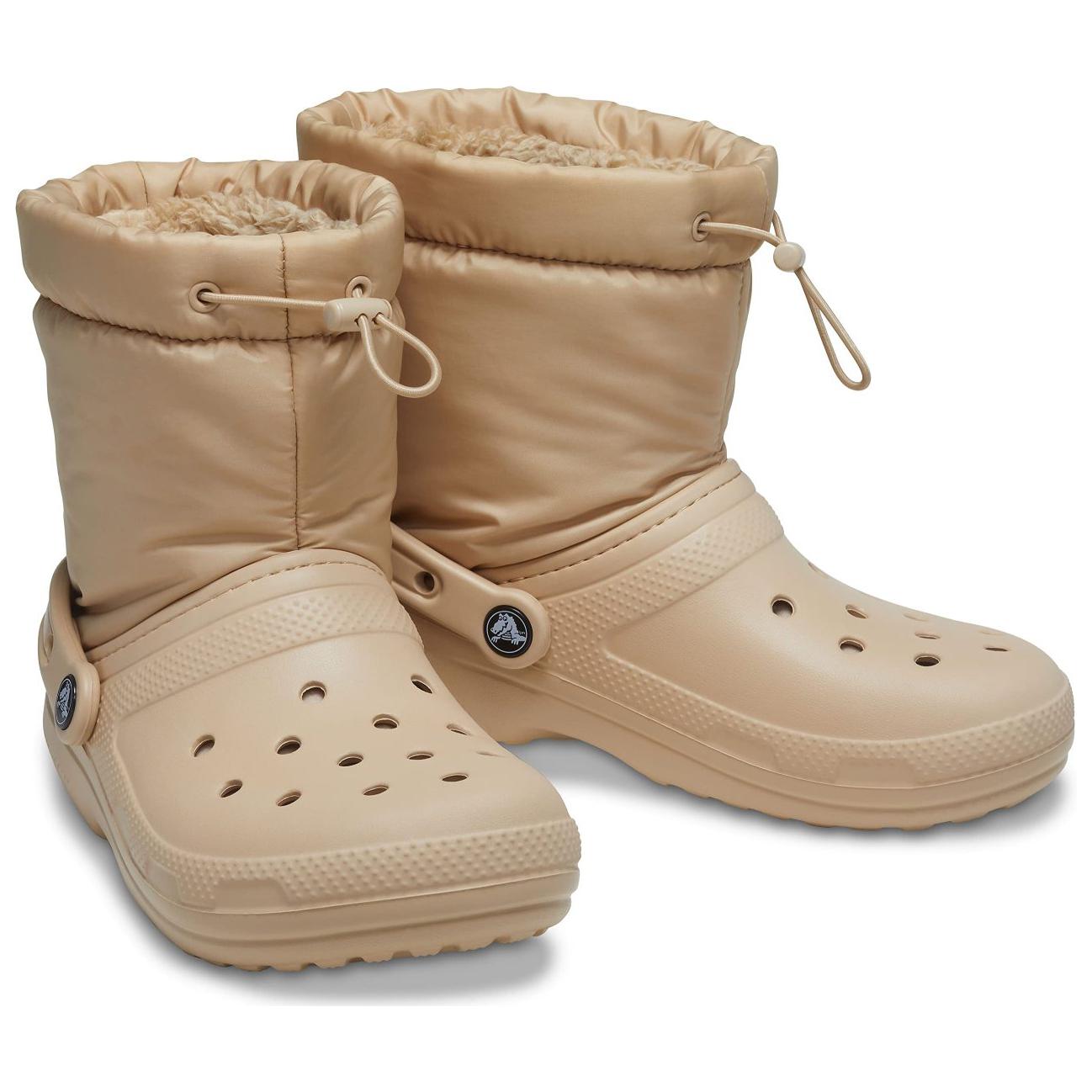 Crocs  Short Snow Boots Beige - Warm, CMFTable, Versatile Winter Shoes 圖 3