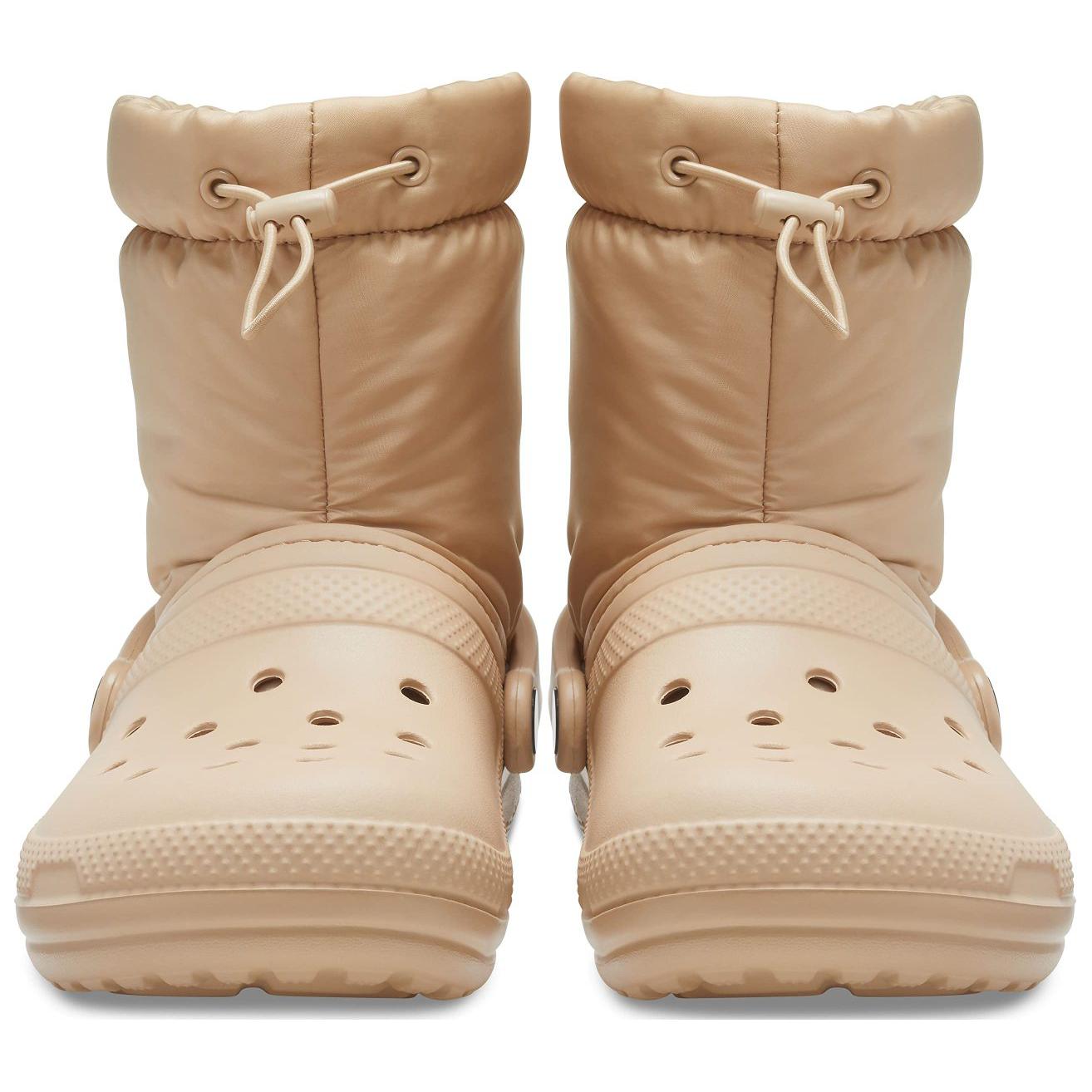 Crocs  Short Snow Boots Beige - Warm, CMFTable, Versatile Winter Shoes 圖 4